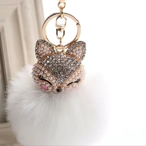 Accessories - Fox‎ Pom-Pom Keychain/ Bag Charm